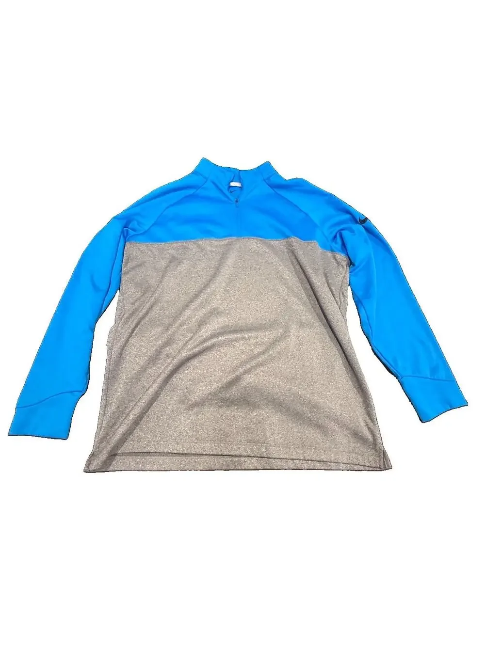 Nike Golf Dri-FIT 1/4 Zip Pullover Men’s XL Blue Gray Long Sleeve Golf Top